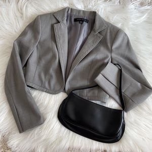Anne Klein Gray Crop Blazer